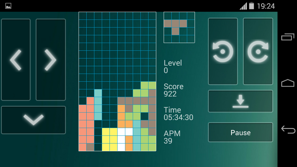 Tetris Game Screenshot